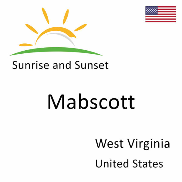 Sunrise and sunset times for Mabscott, West Virginia, United States