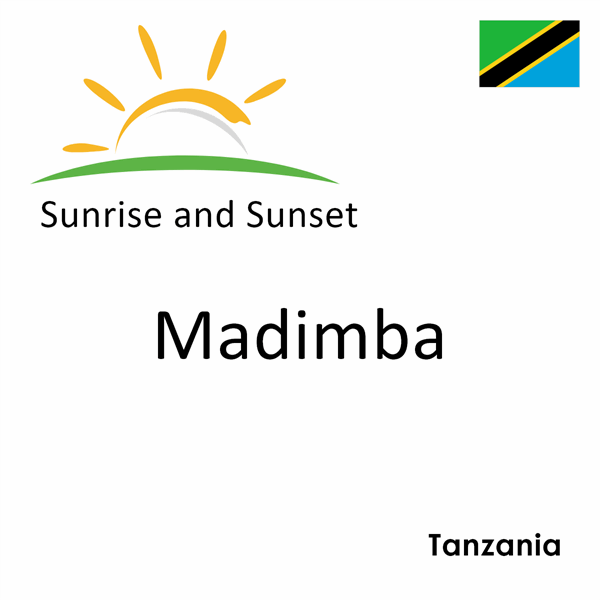 Sunrise and sunset times for Madimba, Tanzania