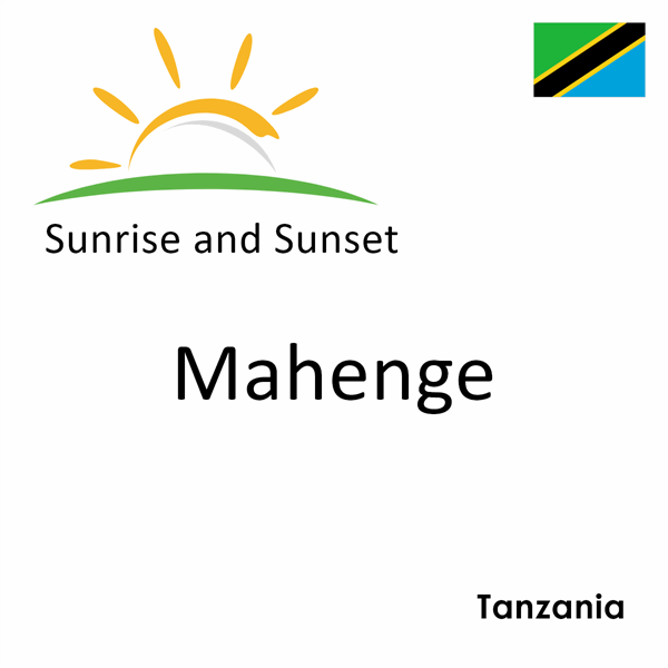 Sunrise and sunset times for Mahenge, Tanzania