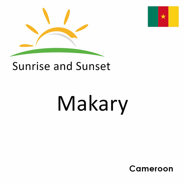 Sunrise and sunset times for Makary, Cameroon