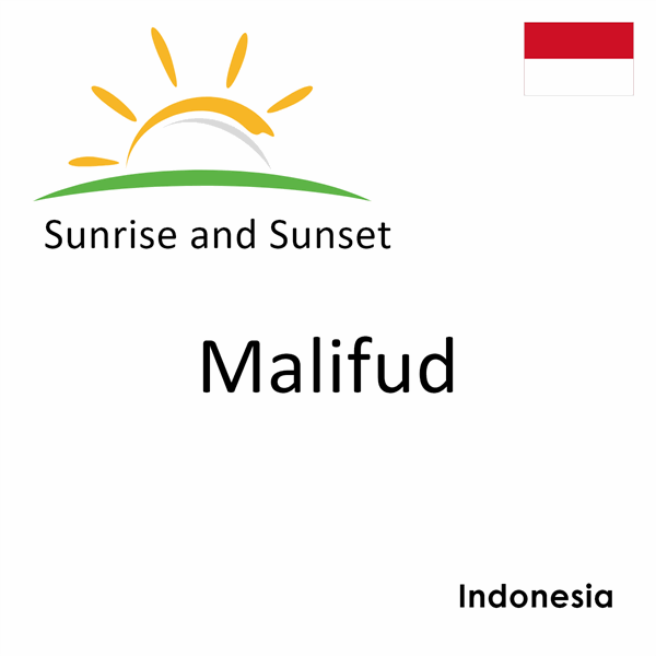 Sunrise and sunset times for Malifud, Indonesia