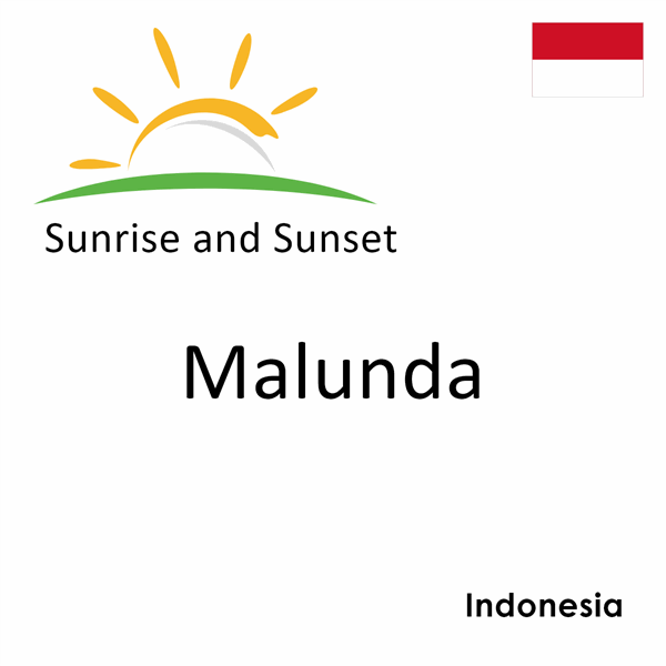 Sunrise and sunset times for Malunda, Indonesia