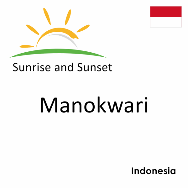 Sunrise and sunset times for Manokwari, Indonesia