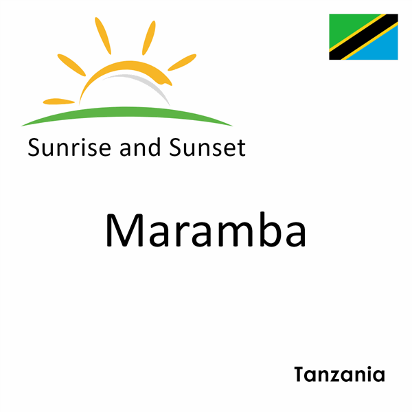 Sunrise and sunset times for Maramba, Tanzania