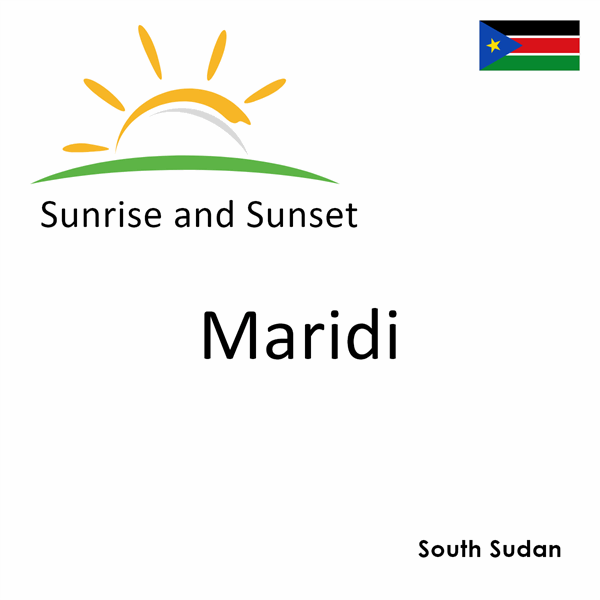 Sunrise and sunset times for Maridi, South Sudan