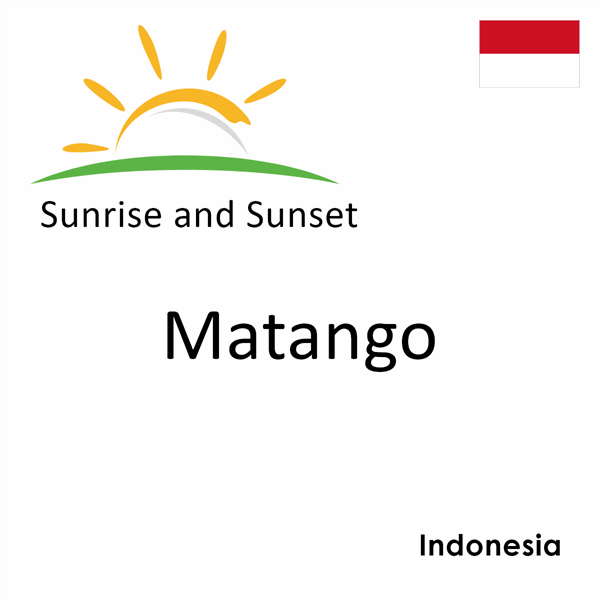 Sunrise and sunset times for Matango, Indonesia