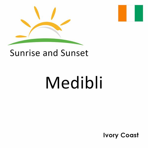 Sunrise and sunset times for Medibli, Ivory Coast