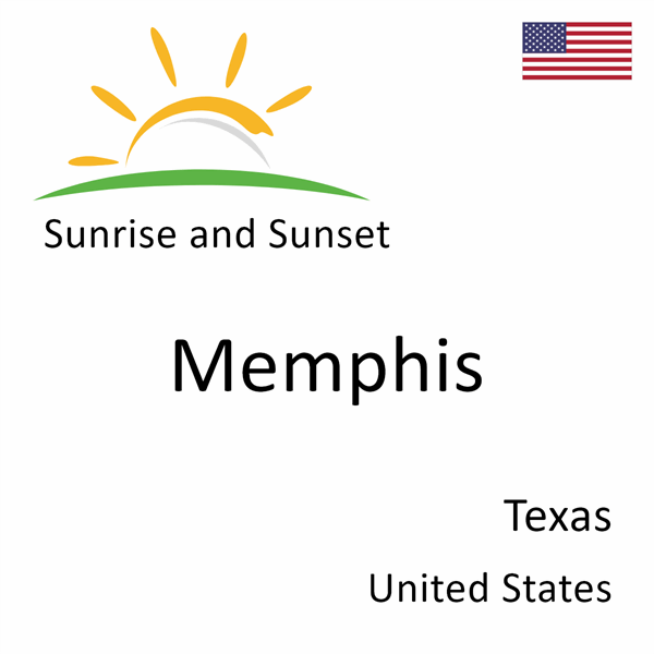 Sunrise and sunset times for Memphis, Texas, United States