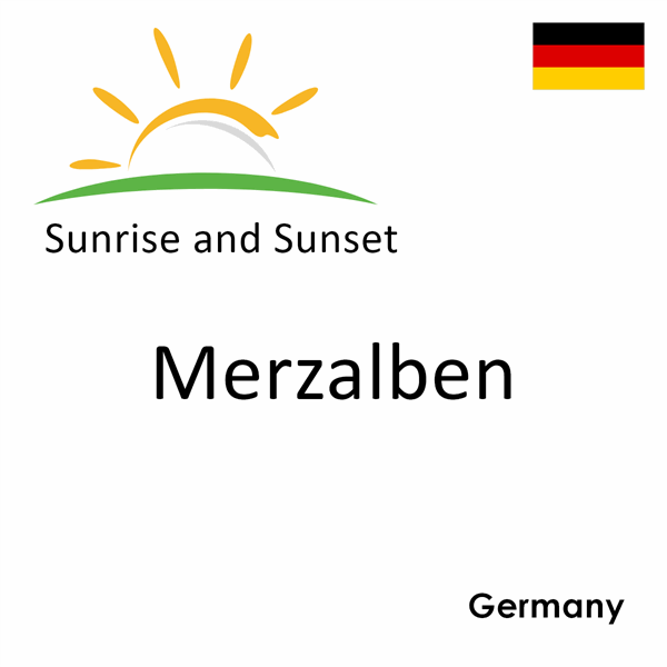 Sunrise and sunset times for Merzalben, Germany