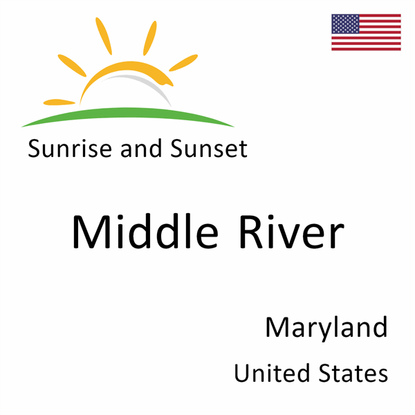 Sunrise and sunset times for Middle River, Maryland, United States