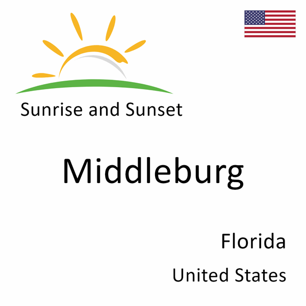 Sunrise and sunset times for Middleburg, Florida, United States