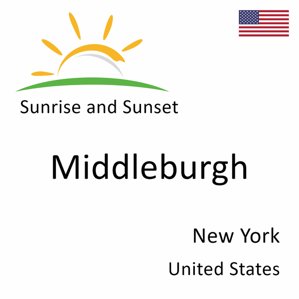 Sunrise and sunset times for Middleburgh, New York, United States