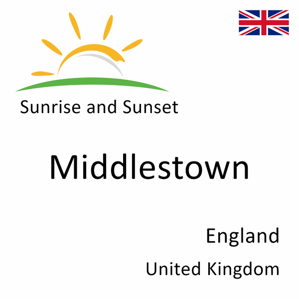 Sunrise and sunset times for Middlestown, England, United Kingdom