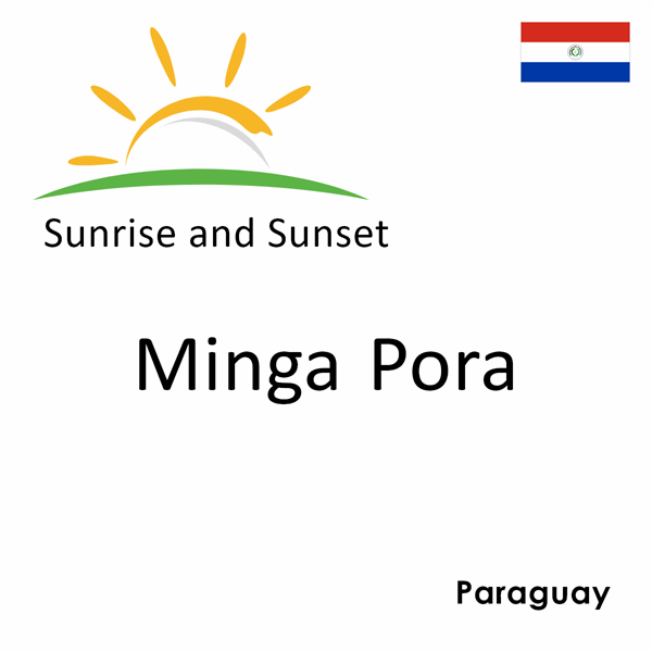 Sunrise and sunset times for Minga Pora, Paraguay