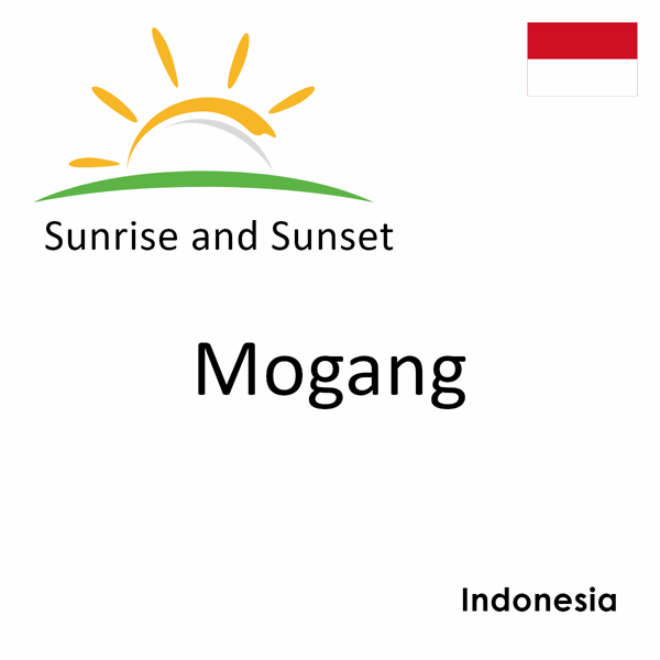 Sunrise and sunset times for Mogang, Indonesia