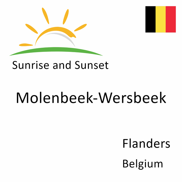 Sunrise and sunset times for Molenbeek-Wersbeek, Flanders, Belgium