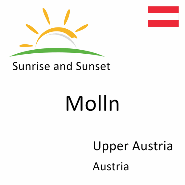 Sunrise and sunset times for Molln, Upper Austria, Austria