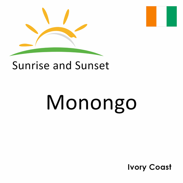 Sunrise and sunset times for Monongo, Ivory Coast