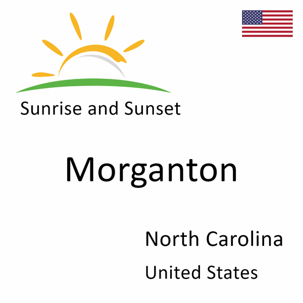 Sunrise and sunset times for Morganton, North Carolina, United States