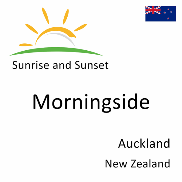 Sunrise and sunset times for Morningside, Auckland, New Zealand