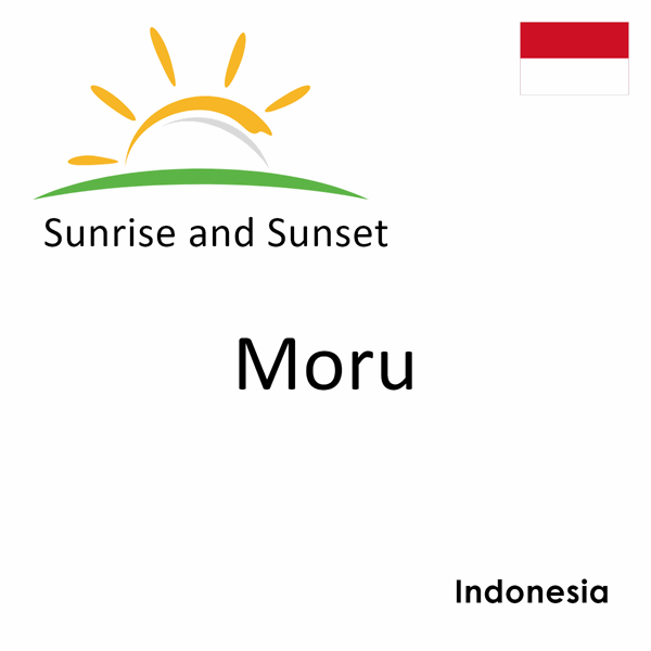 Sunrise and sunset times for Moru, Indonesia