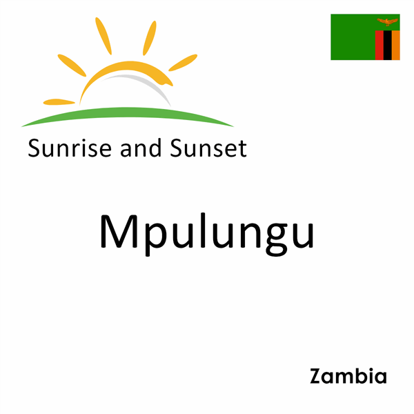 Sunrise and sunset times for Mpulungu, Zambia