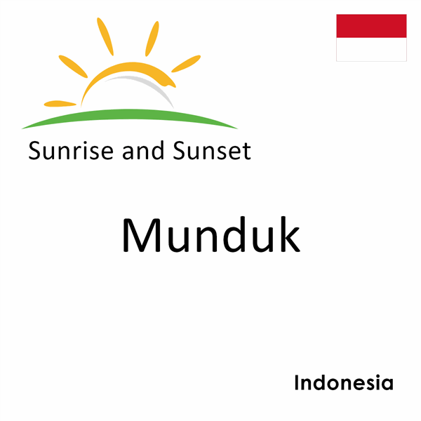 Sunrise and sunset times for Munduk, Indonesia