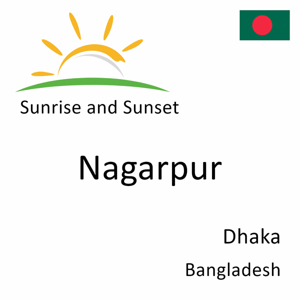 Sunrise and sunset times for Nagarpur, Dhaka, Bangladesh