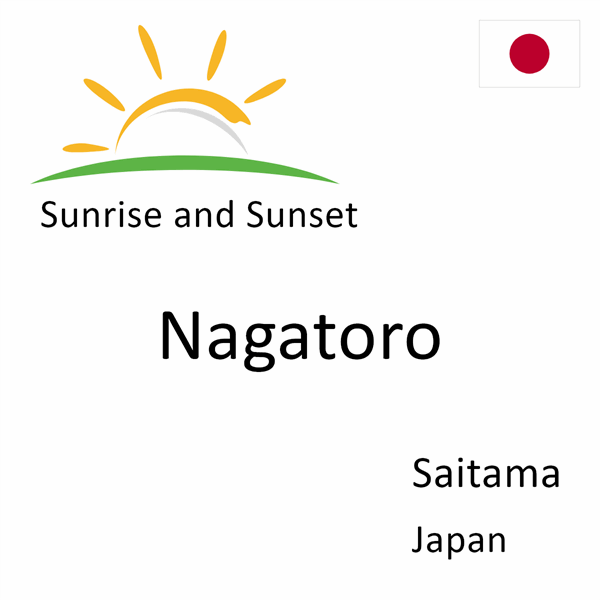 Sunrise and sunset times for Nagatoro, Saitama, Japan