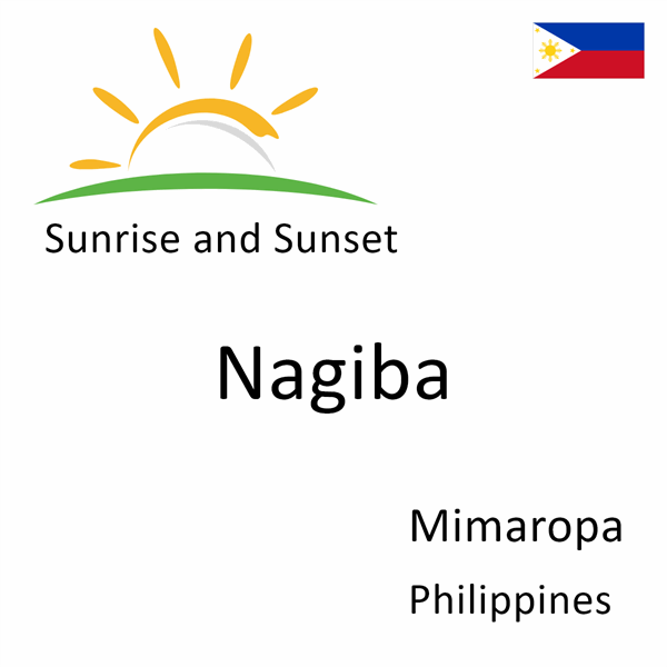 Sunrise and sunset times for Nagiba, Mimaropa, Philippines