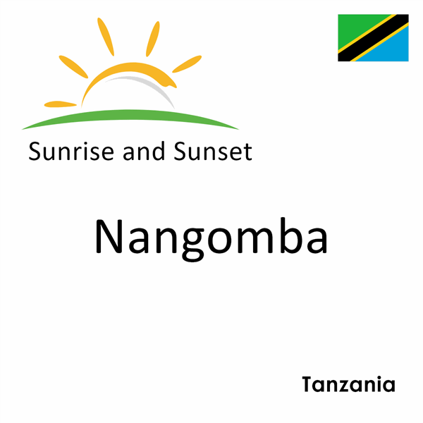 Sunrise and sunset times for Nangomba, Tanzania