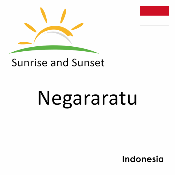 Sunrise and sunset times for Negararatu, Indonesia