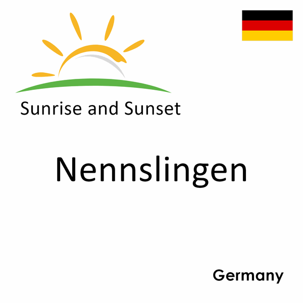 Sunrise and sunset times for Nennslingen, Germany