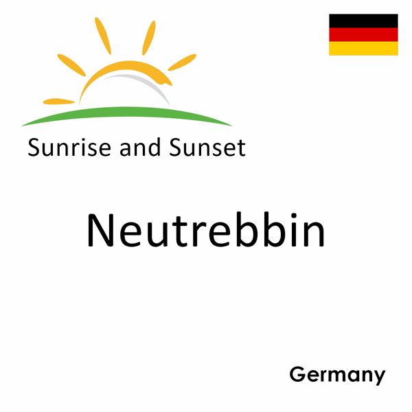 Sunrise and sunset times for Neutrebbin, Germany