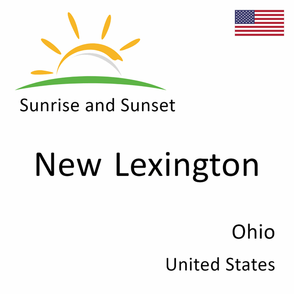 Sunrise and sunset times for New Lexington, Ohio, United States