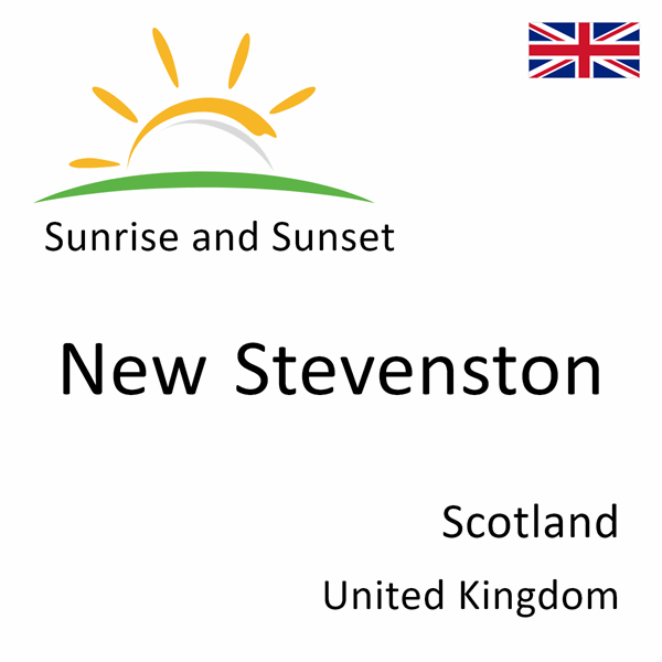 Sunrise and sunset times for New Stevenston, Scotland, United Kingdom