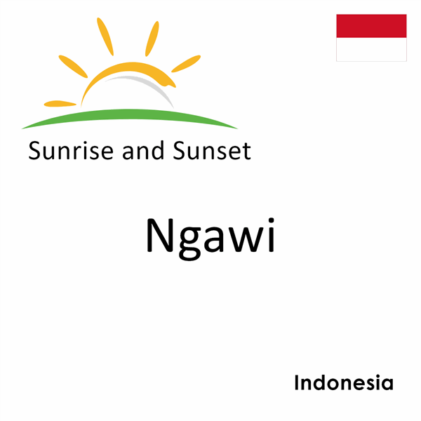 Sunrise and sunset times for Ngawi, Indonesia