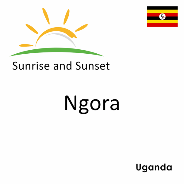 Sunrise and sunset times for Ngora, Uganda