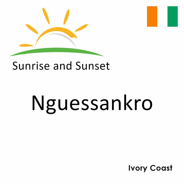 Sunrise and sunset times for Nguessankro, Ivory Coast