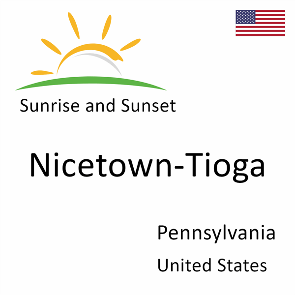 Sunrise and sunset times for Nicetown-Tioga, Pennsylvania, United States