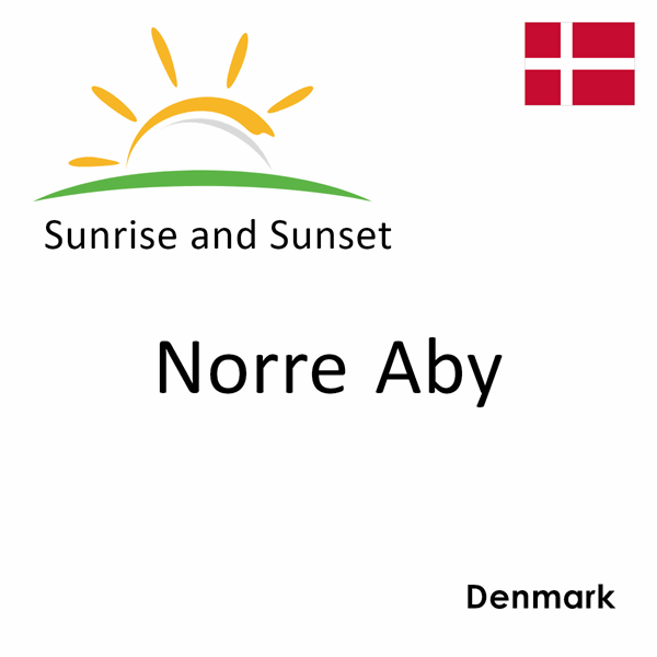 Sunrise and sunset times for Norre Aby, Denmark