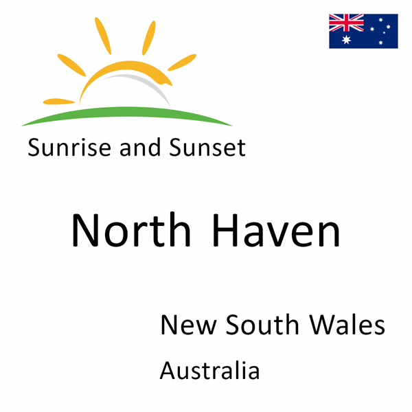 Sunrise and sunset times for North Haven, New South Wales, Australia