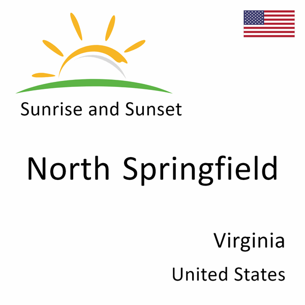 Sunrise and sunset times for North Springfield, Virginia, United States