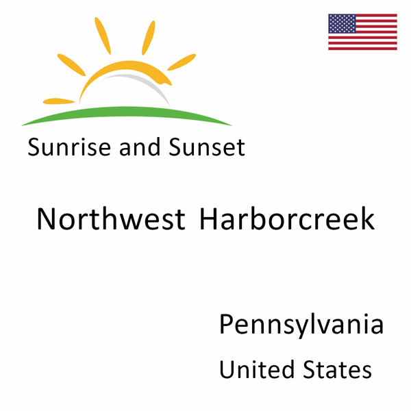 Sunrise and sunset times for Northwest Harborcreek, Pennsylvania, United States