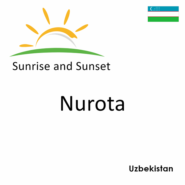 Sunrise and sunset times for Nurota, Uzbekistan