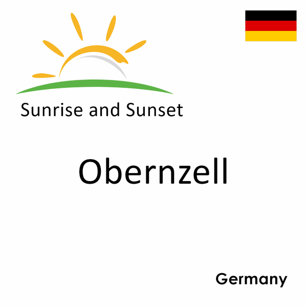 Sunrise and sunset times for Obernzell, Germany