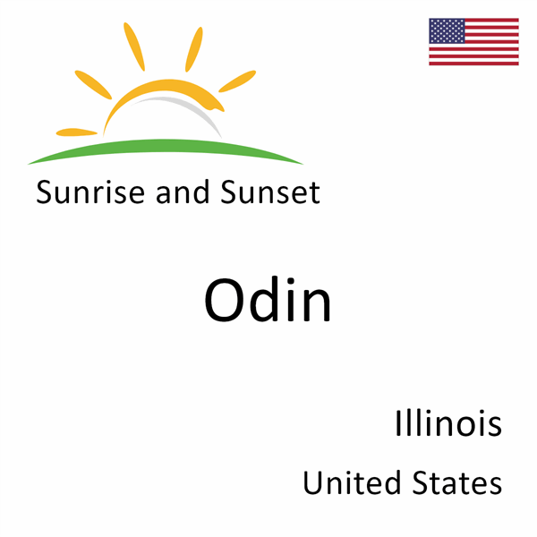 Sunrise and sunset times for Odin, Illinois, United States