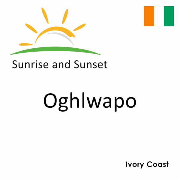 Sunrise and sunset times for Oghlwapo, Ivory Coast