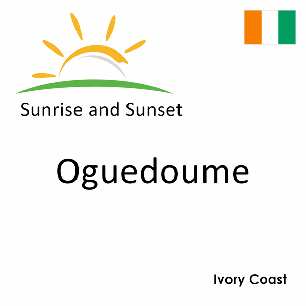 Sunrise and sunset times for Oguedoume, Ivory Coast