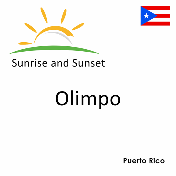 Sunrise and sunset times for Olimpo, Puerto Rico